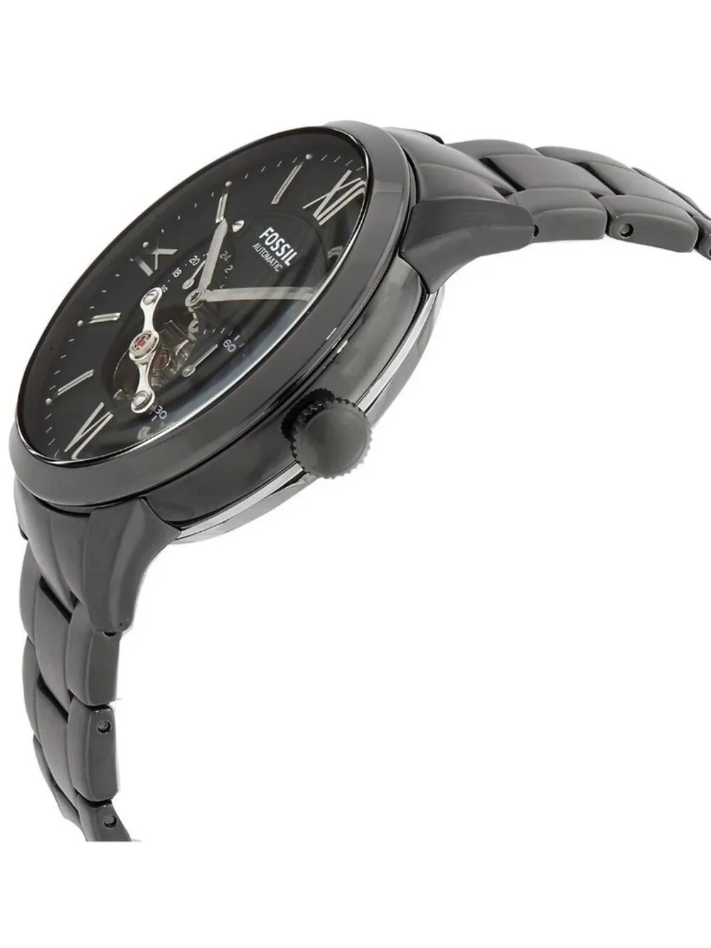 NWT Fossil Townsman Auto Automatic Black Dial Men's Watch